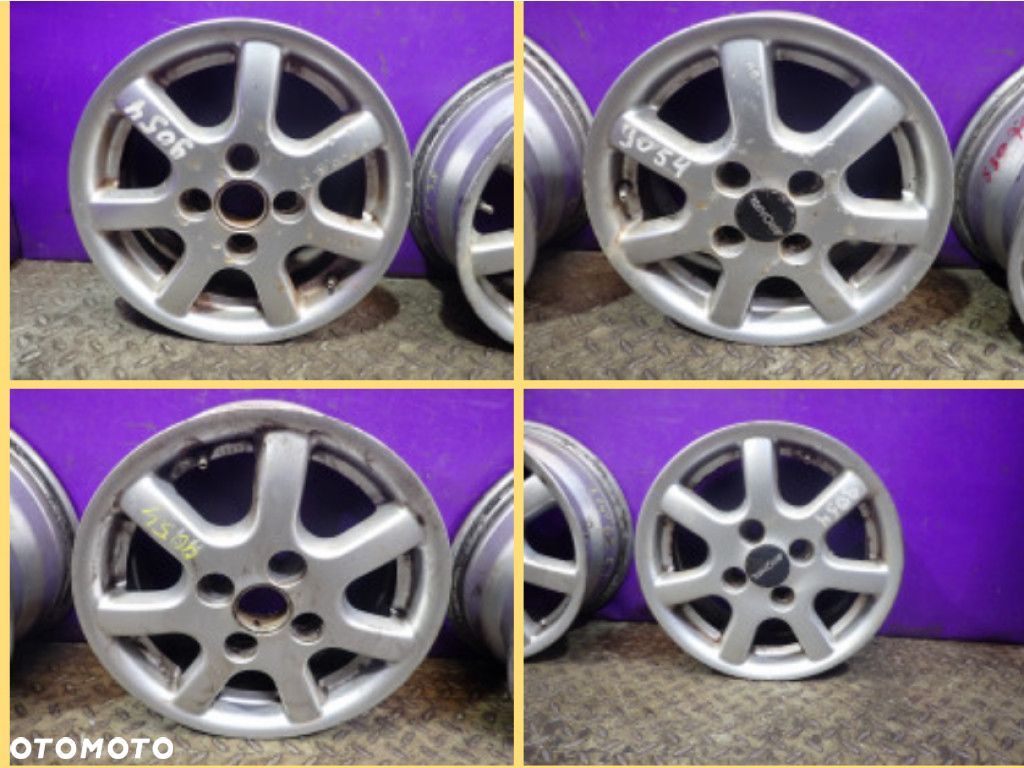 VW LUPO POLO AROSA FELGI ALUMINIOWE 14 R14 4X100 6J ET38 KBA43690 - 1
