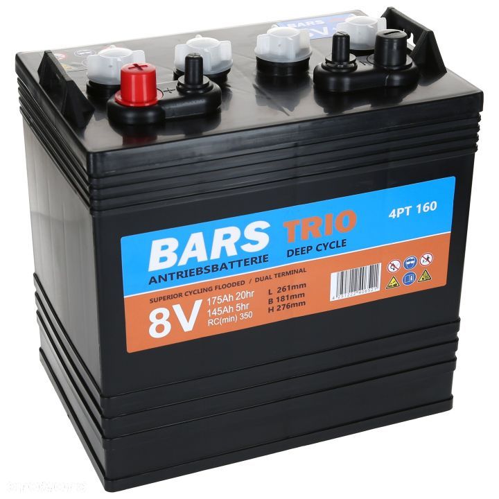 Akumulator Bars Trio 8V 175Ah 8VUS Dual Terminal - 1
