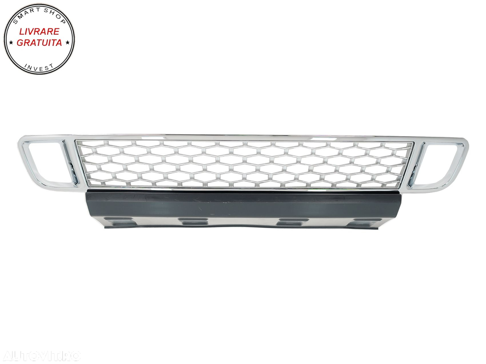 Grila Bara Fata cu Ornamente Proiectoare compatibila cu Land Range Rover Vogue III- livrare gratuita - 2