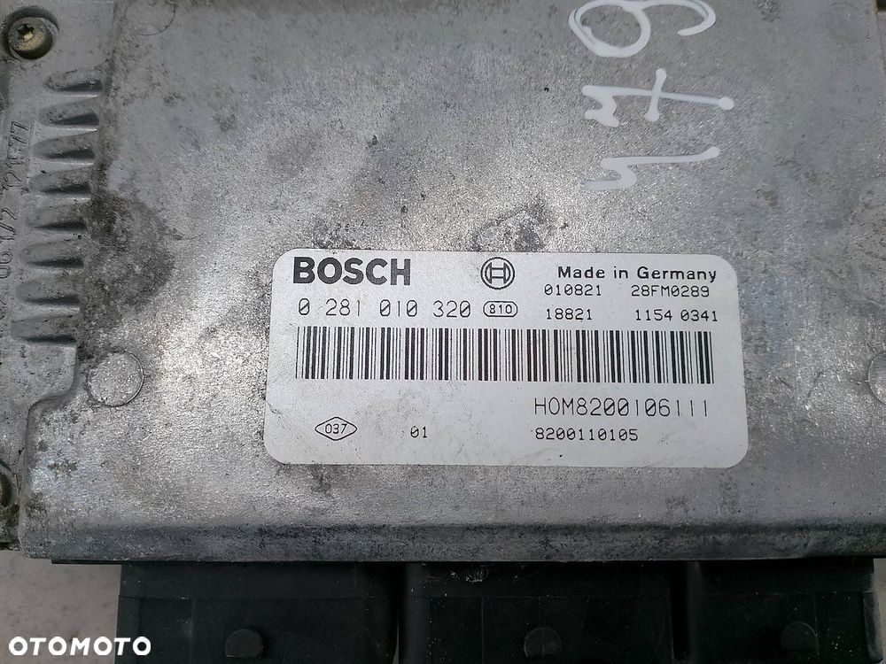 KOMPUTER, STEROWNIK RENAULT MASTER II 8200106111 0281010320  BOSCH 2.2 DCI - 6