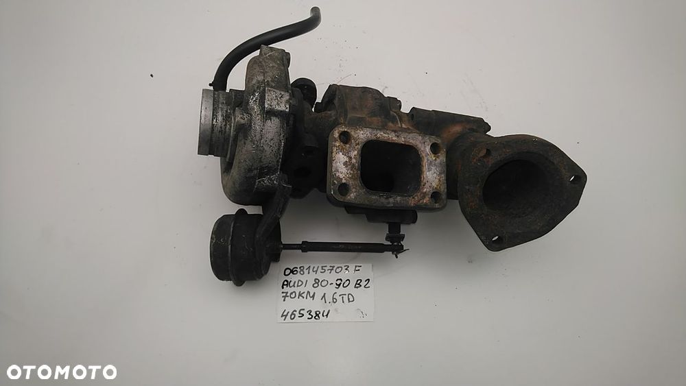 TURBINA 1.6 TD 70KM GOLF JETTA AUDI 068145703F 465384 - 4