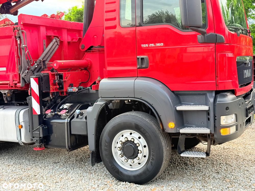 MAN * TGS 26.360 MAN * HDS Kran ATLAS 240.02 * Napęd 6X6 * Kiper Wywrotka Meiller * Kosz Łyżka * Energetyka * - 40
