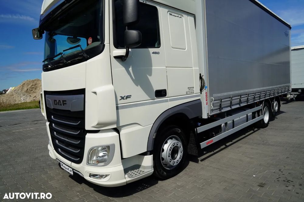 DAF XF 480 / SOLÓWKA / SSC / MEGA / I PARK-COOL / 6X2 / PUNTE RELAXABILĂ / ACOPERIȘ RELAXABIL / ȘINCĂLARE BOGIE / - 9