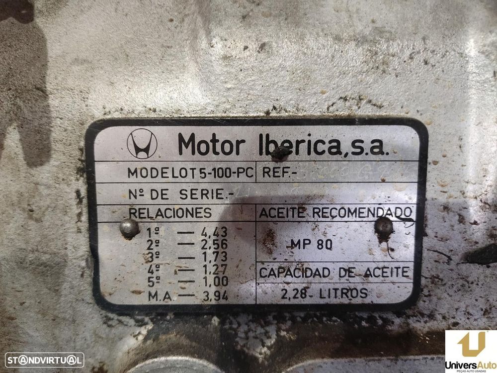 CAIXA VELOCIDADES NISSAN PATROL III/1 STATION WAGON 1985 -32000-G9555 - 1
