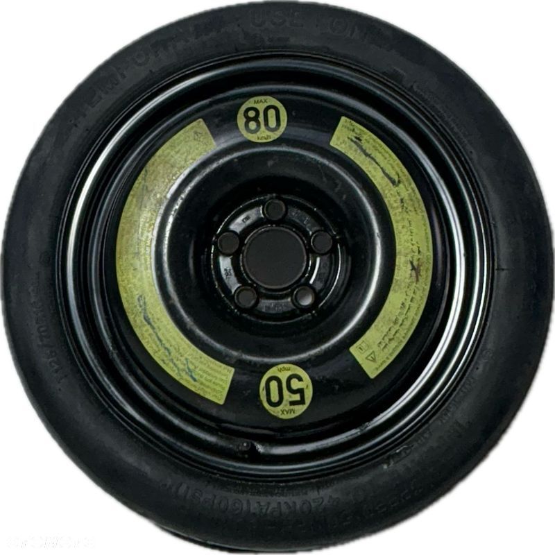 KOŁO DOJAZDOWE ZAPASOWE SEAT TOLEDO T125/70 R16 5X112 DARMOWA DOSTAWA - 1