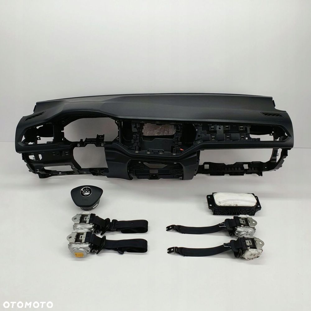 VW T-ROC DESKA ROZDZIELCZA KONSOLA KOKPIT PULPIT PODUSZKI AIRBAG AIR BAG PASY KIT SET - 1