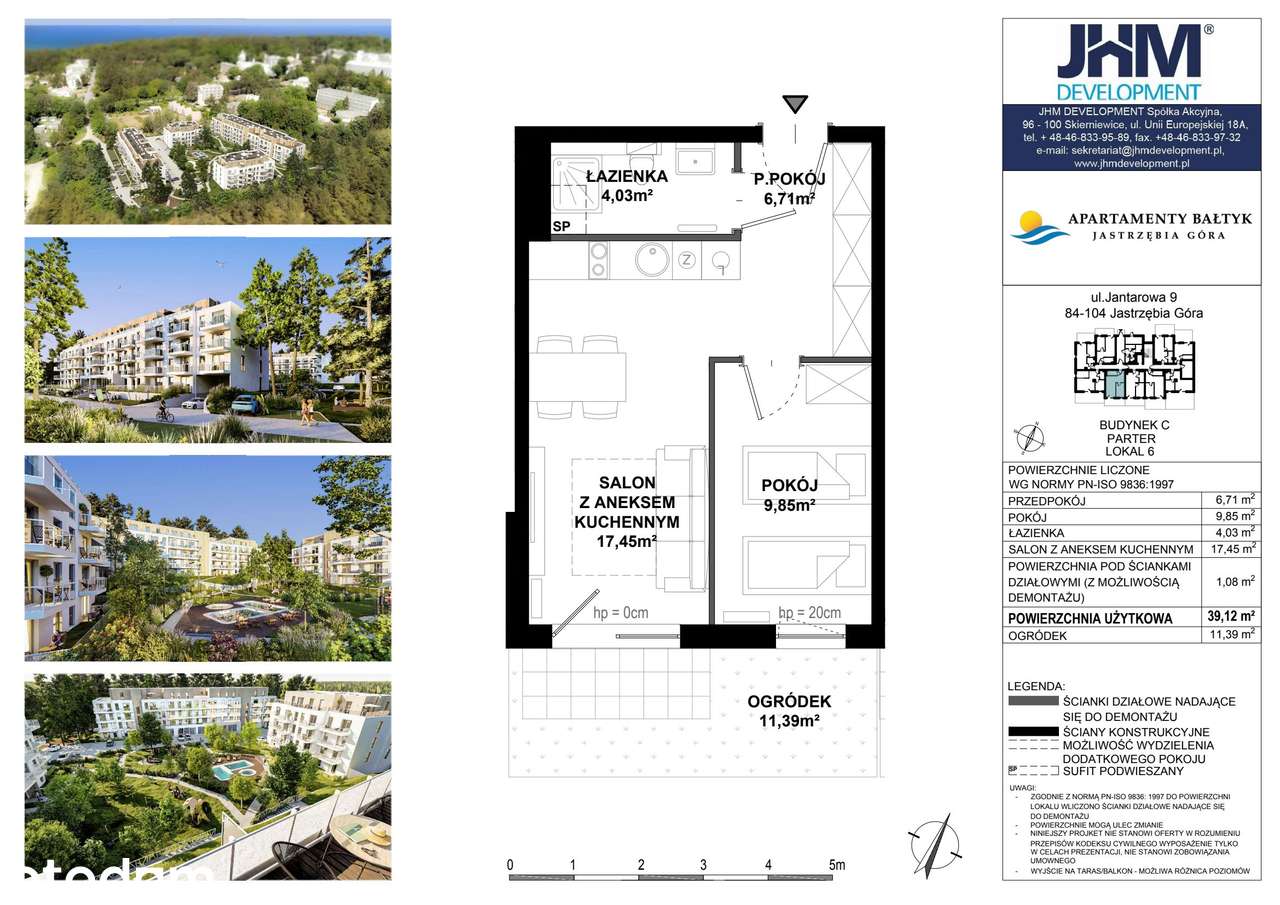 2-pokojowy apartament inwestycyjny 39m2 + ogródek - Pełny obrazek: 2/16