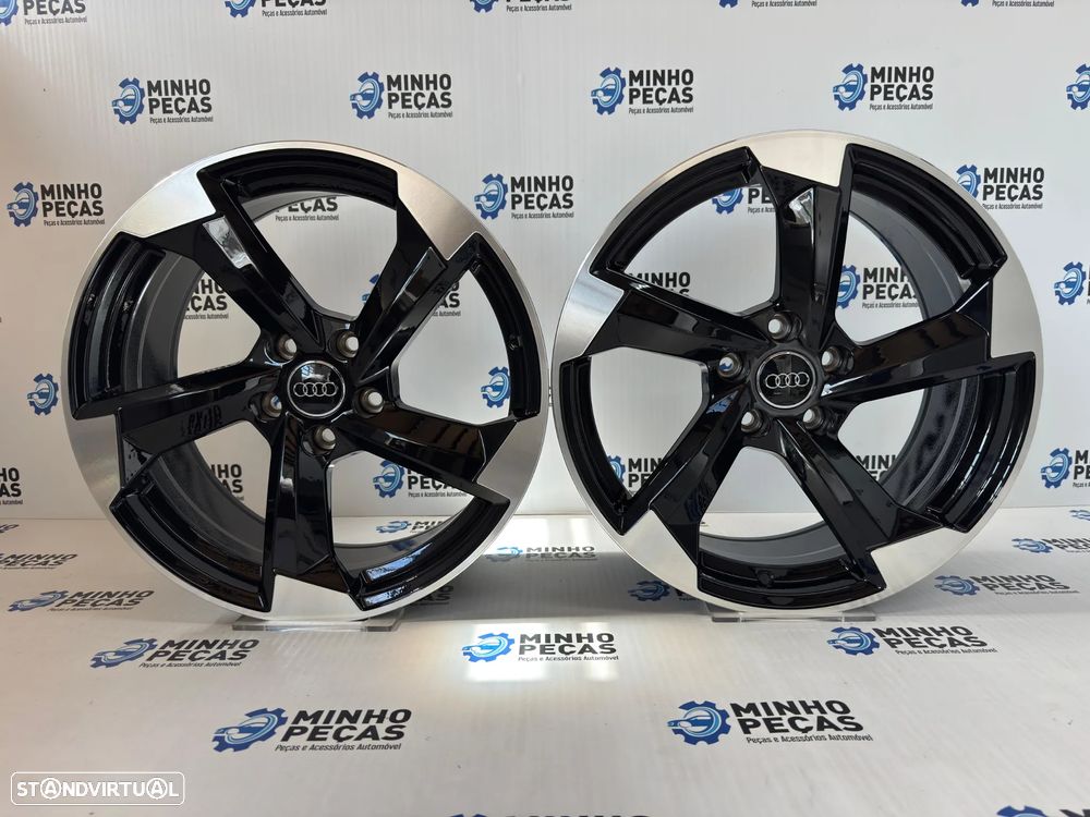 Jantes Look Audi RS3 em 18 (5x112) pretas e polidas - 1