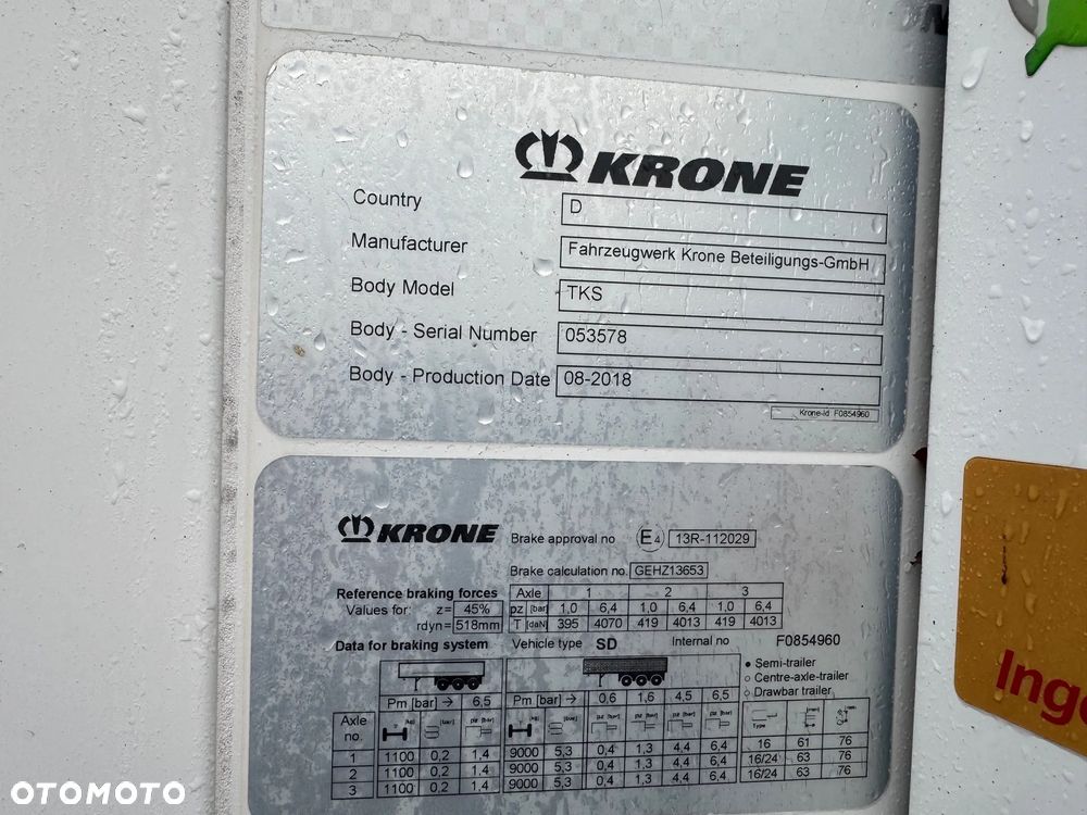 Krone Chłodnia ,Doppelstock ,Thermo King SLXi400 - 35