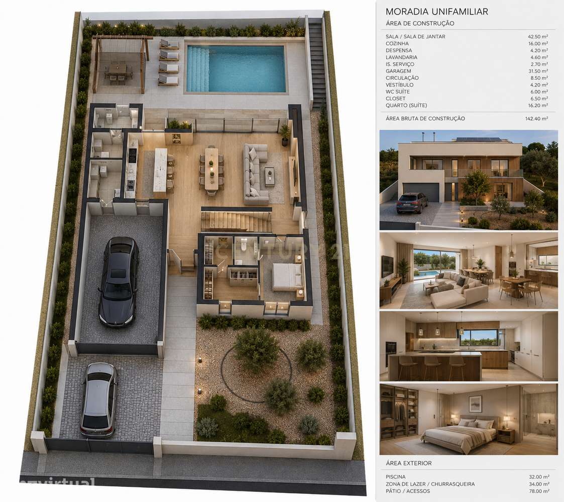 TERRENO ÚNICO COM VISTA MAR E PROJETO APROVADO | LOMBA DO ALCAIDE – PO - Grande imagem: 5/18