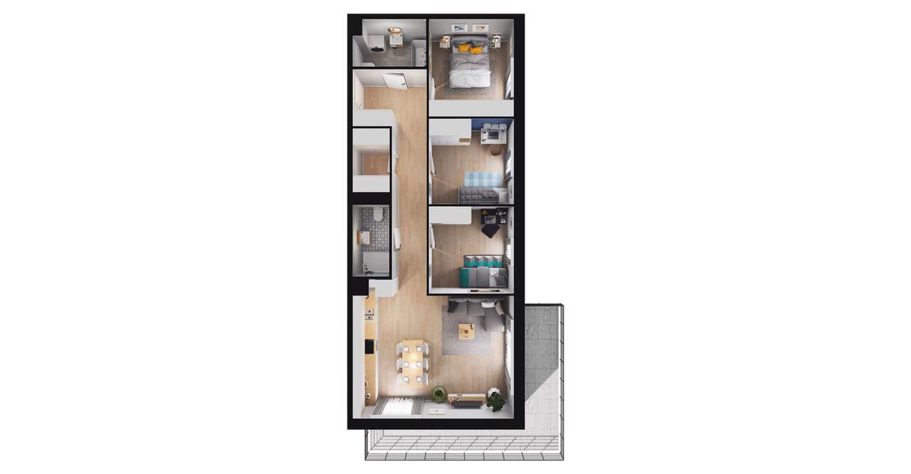4-pokojowe mieszkanie 79m2 + balkon Bez Prowizji - Pełny obrazek: 2/23