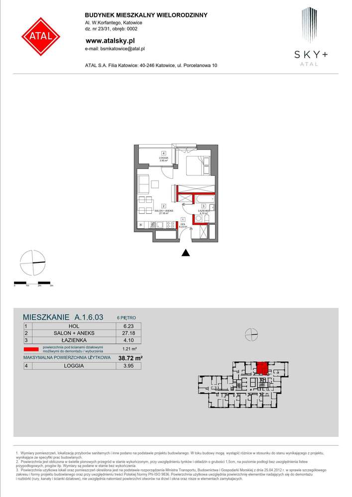 1-pokojowe mieszkanie 38m2 + loggia - Pełny obrazek: 2/24