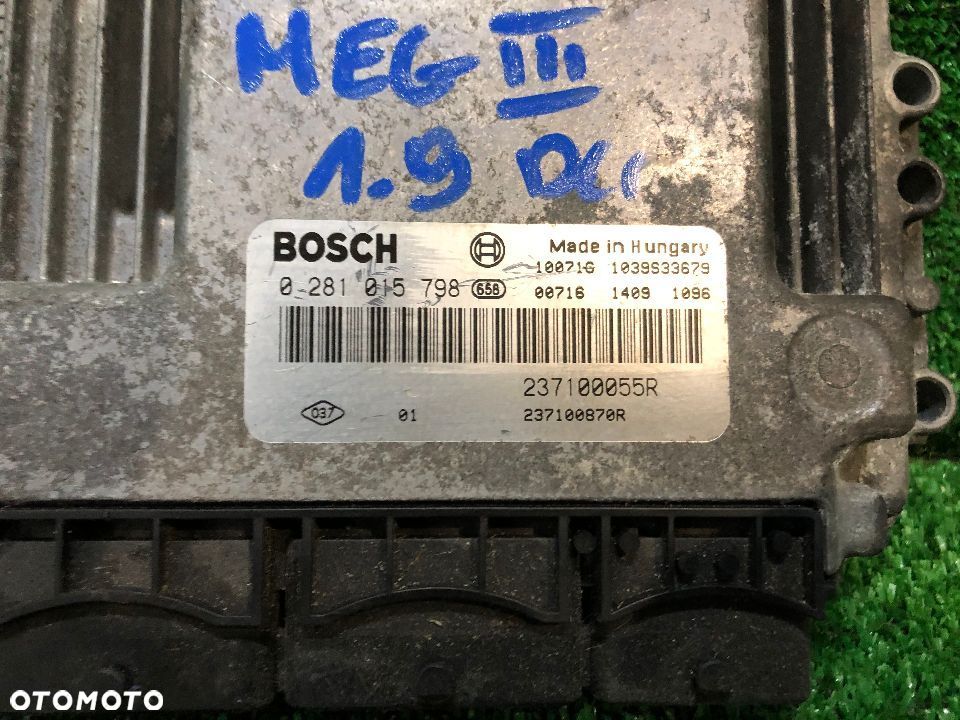 RENAULT MEGANE III 2008-2015 STEROWNIK KOMPUTER SILNIKA 237100055R - 2