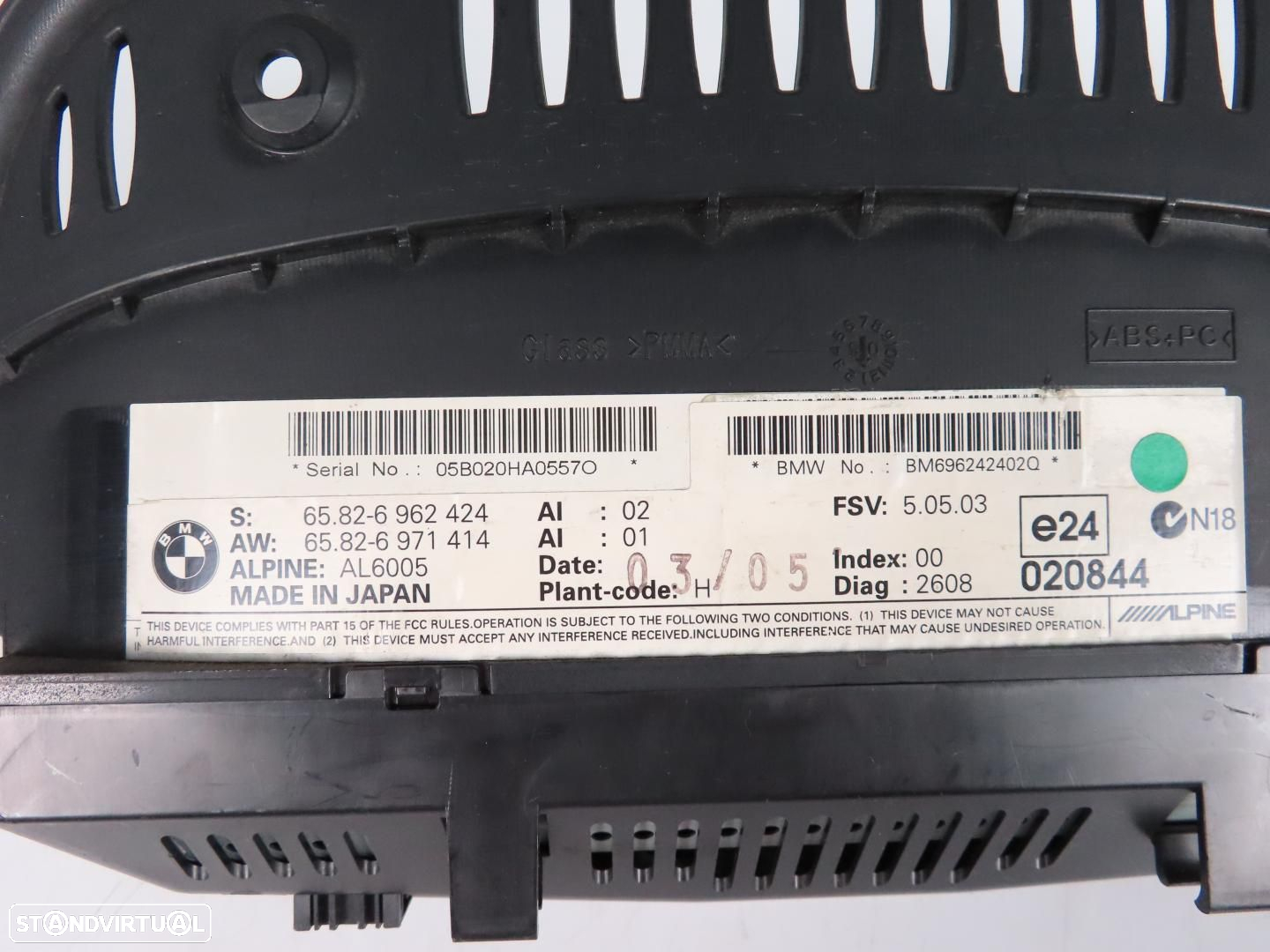 Monitor / Display Central 6.5 Usado / Original BMW 5 (E60)/BMW 5 Touring (E61)/B... - 6