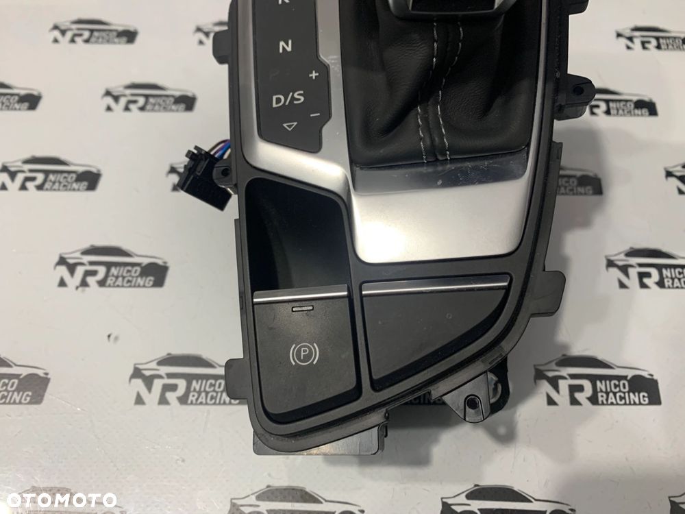 LEWAREK GAŁKA ZMIANY BIEGÓW AUDI A4 B9 SKÓRA 8W1713041N 8W1713041Q - 3