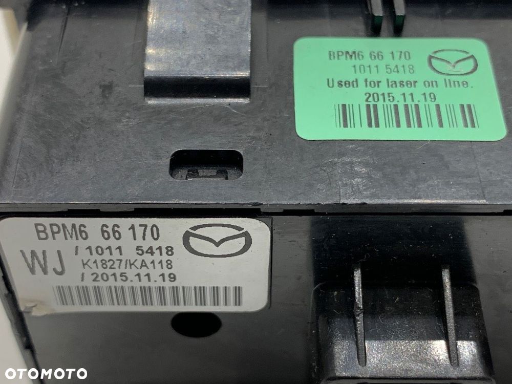 PANEL PRZEŁĄCZNIK  MAZDA 3 (BM, BN) 2013 - 2022 2.0 88 kW [120 KM] benzyna 2013 - 2022 BPM666170 - 5
