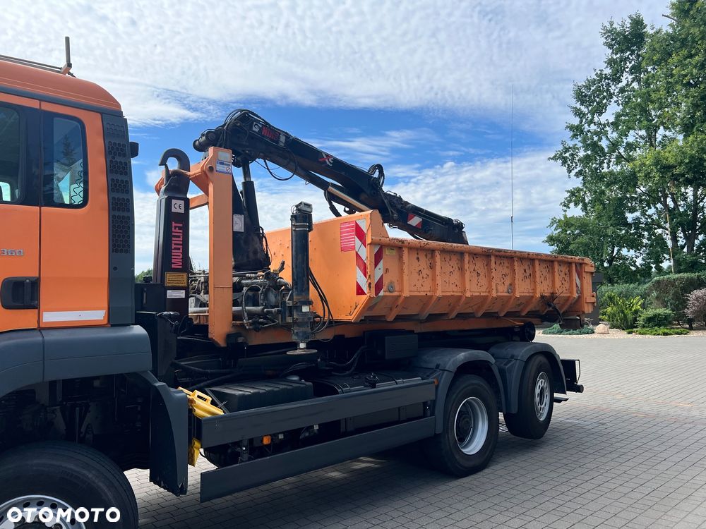 MAN TGA 26.360 6X4 contener z kranem import DE - 20