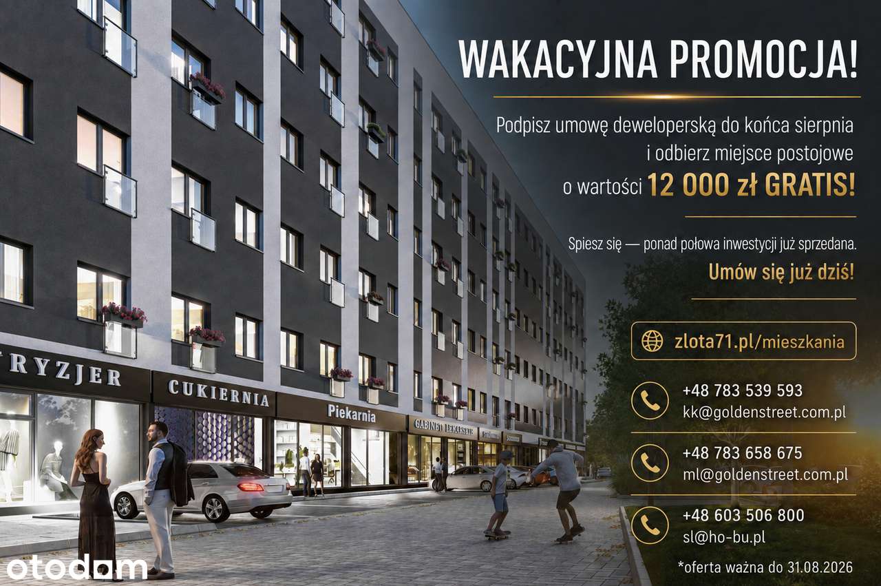 Mieszkanie A.5.14 | 53,63 m² | 2 pokoje | 5. piętro | Złota 71 - Pełny obrazek: 4/11
