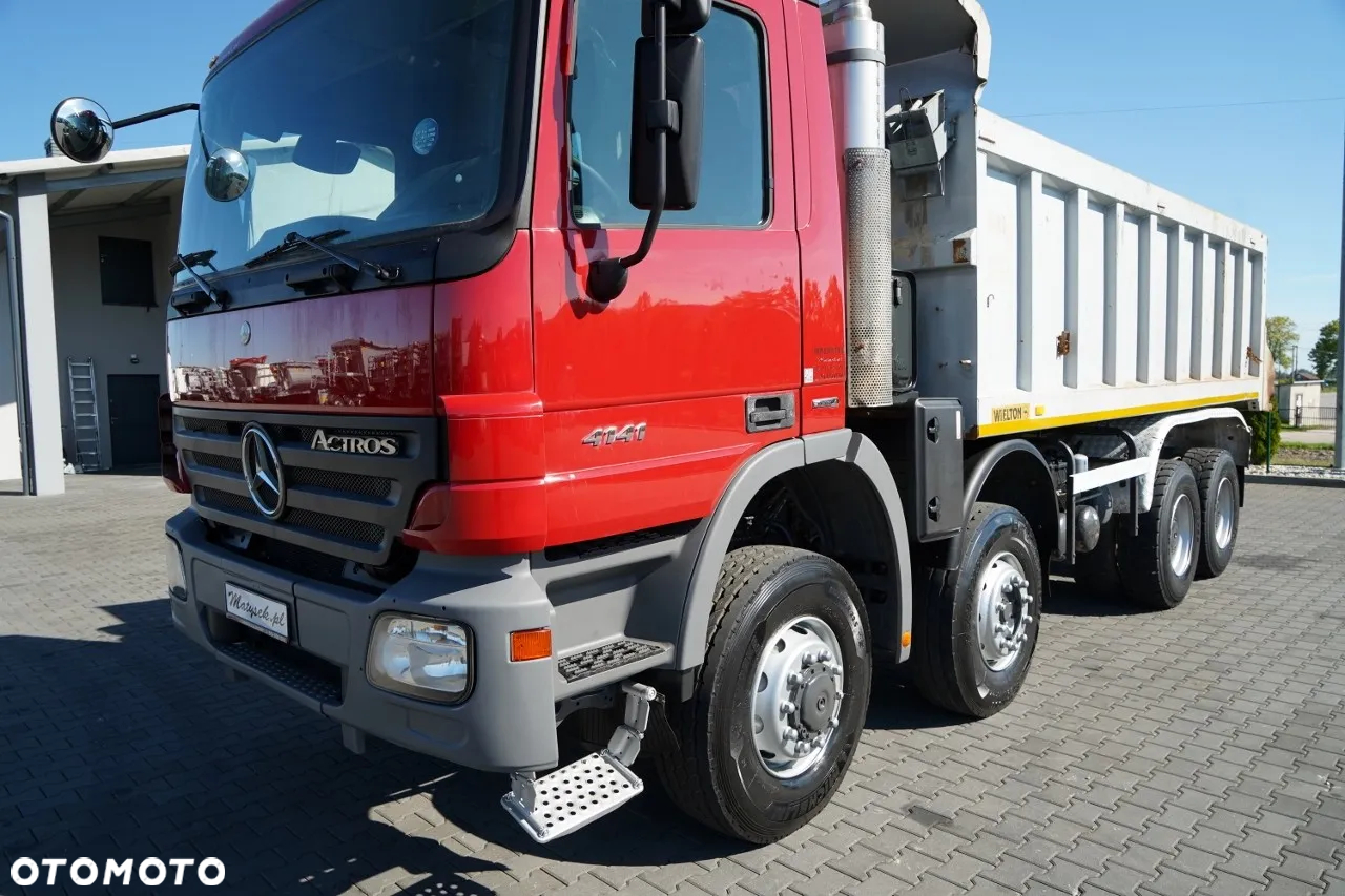 Mercedes-Benz ACTROS 4141 / 8X6 / WYWROTKA TYLNOZSYPOWA / WIELTON / EPS + SPRZĘGŁO / OPONY 100% - 15