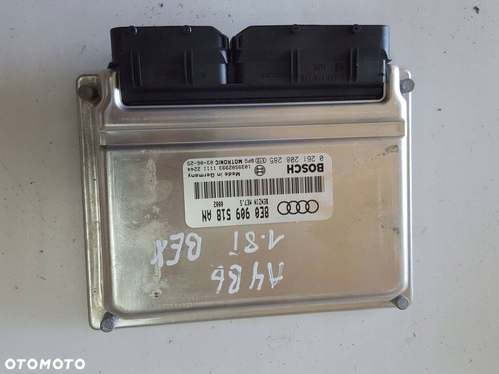 AUDI A4 B6 00-04r 1.8 T BEX KOMPUTER STEROWNIK SILNIKA 8E0909518AN - 1