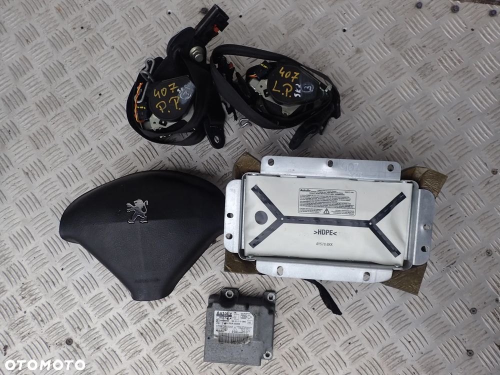 KOKPIT DESKA PEUGEOT 407 + 2X AIRBAG - 5