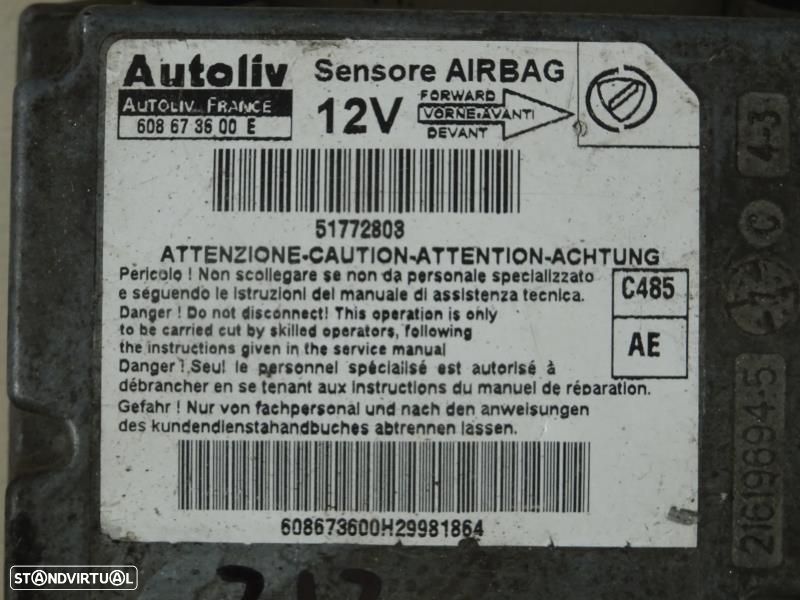 Centralina De Airbags Fiat Doblo Veículo Multiuso (119_, 223_)  608673 - 2
