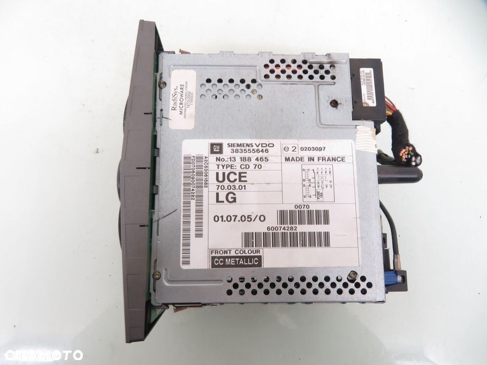 RADIO CD70 NAVI OPEL ASTRA III H 13188465 383555646 13111163 - 8