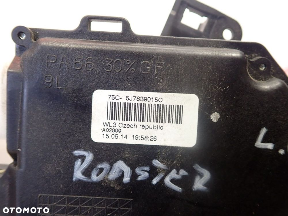 ZAMEK LEWY TYŁ DRZWI SKODA ROOMSTER I LIFT 5J7839015C - 5