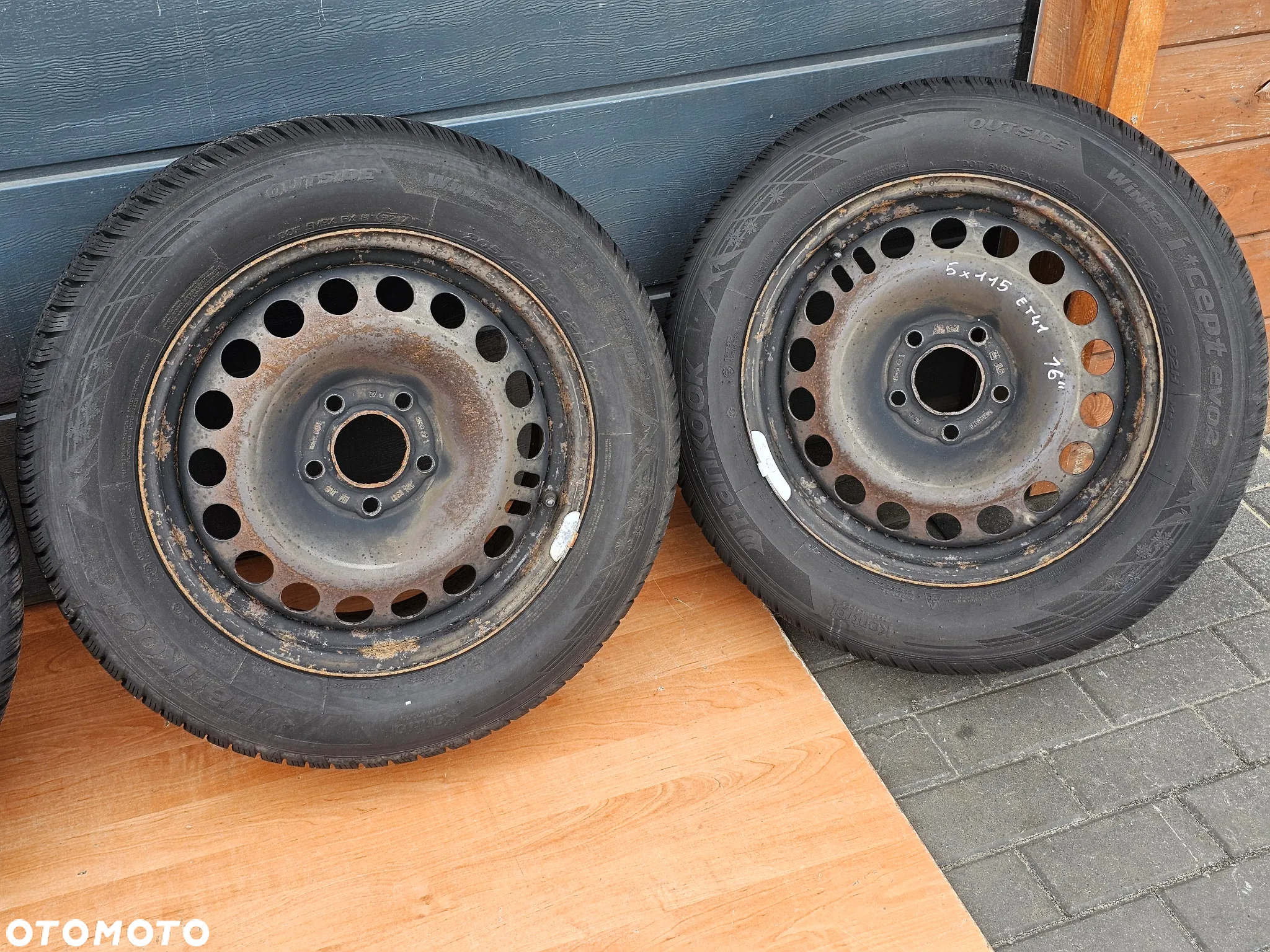 FELGI STALOWE OPONY ZIMOWE KOŁA OPEL ASTRA J K ZAFIRA C R 16 5x115 205/60/16 - 2