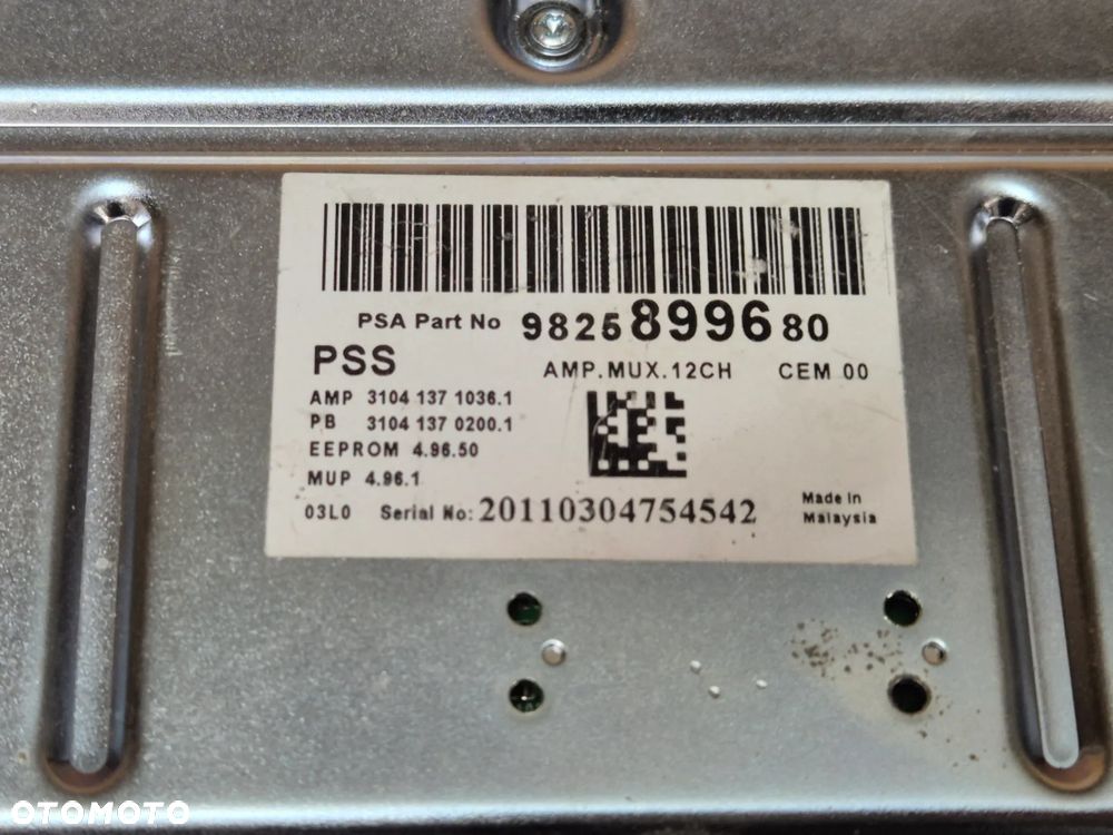Wzmacniacz audio Opel Grandland X 9825899680 - 3