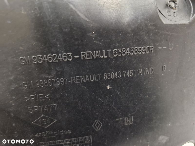 RENAULT TRAFIC III 3 NADKOLE LEWY PRZÓD PRZEDNIE CZĘŚĆ TYLNA 638438990R - 6