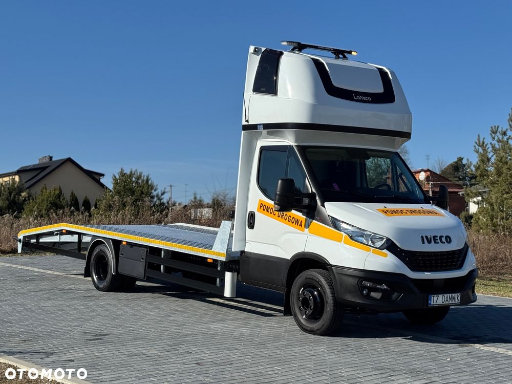 Iveco Daily 2022r ‼️72C18‼️3.0 NOWA Laweta Pomoc Drogowa Zarejestrowany jako Specjalny DMC 7200kg Salon Polska Niski Przebieg Autotransporter Sypialka - 2