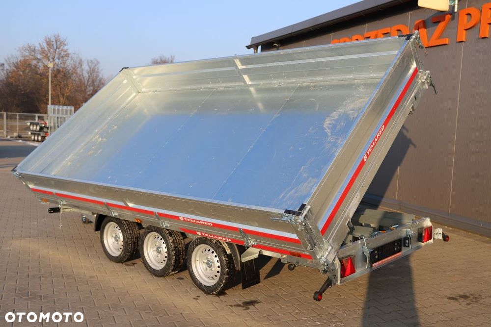 TEMARED /MARTZ TIPPER 4020/3 C S 3,5T 405x197x40 cm , DMC 3500 kg, 3 osie, Koła 195R13C, Burty stalowe - 30