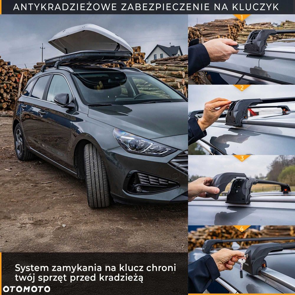 Bagażnik dachowy belki poprzeczki na relingi Audi Q3 Q8 Q7 Q5 A4 B9 - 3