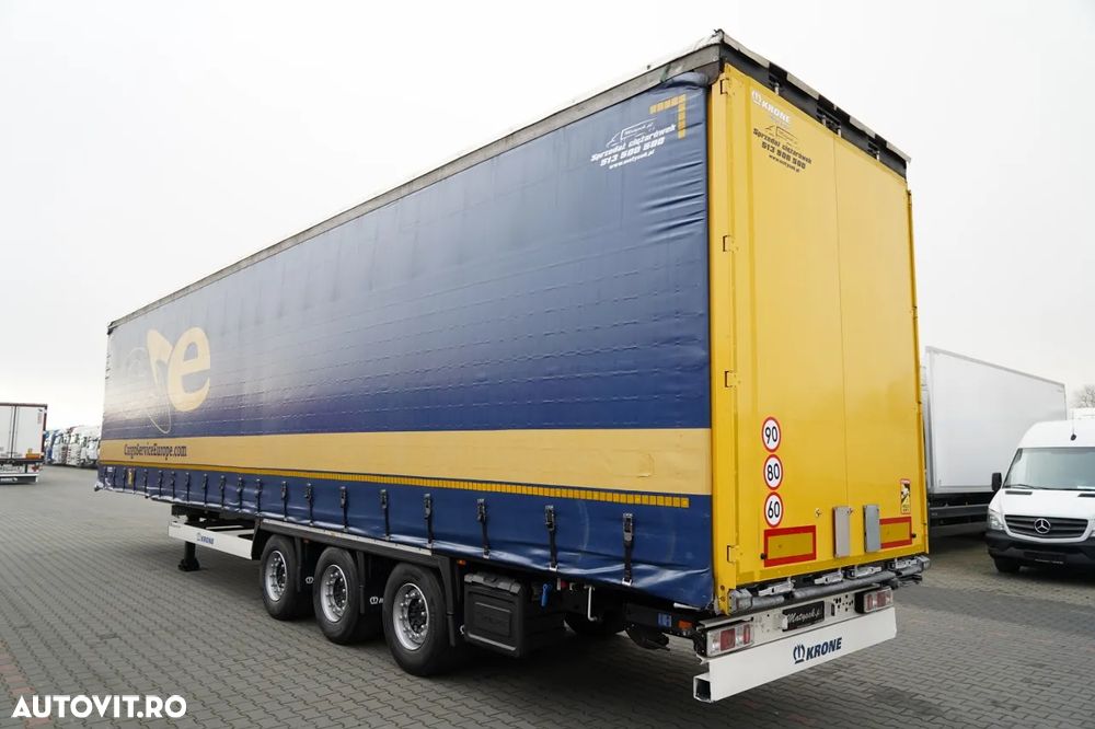 Krone CORTINĂ KRONE / MEGA / ACOPERIȘ RIDICAT / PLATFORMĂ JOSĂ / PRELATĂ ARMATĂ - 3