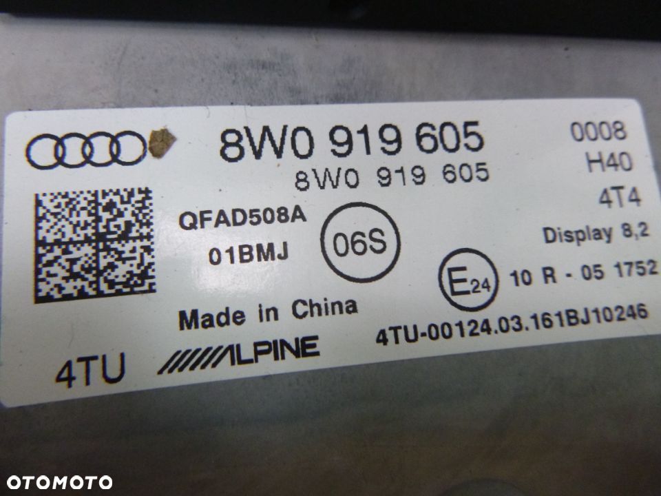 WYŚWIETLACZ LCD MMI HIGH AUDI A4 A5 B9 8W0919605 - 4