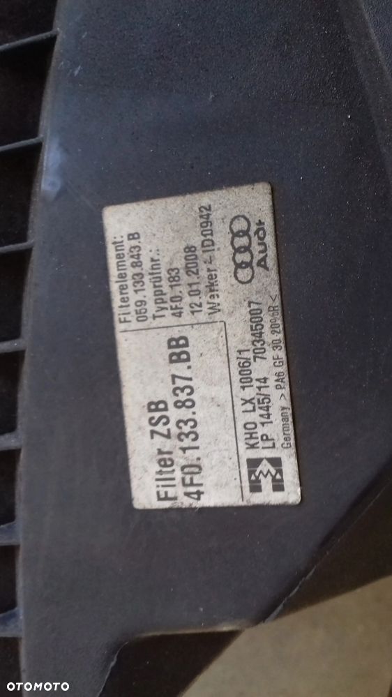 obudowa filtra powietrza 4F0133837BB A6 C6 2.7 TDI - 3