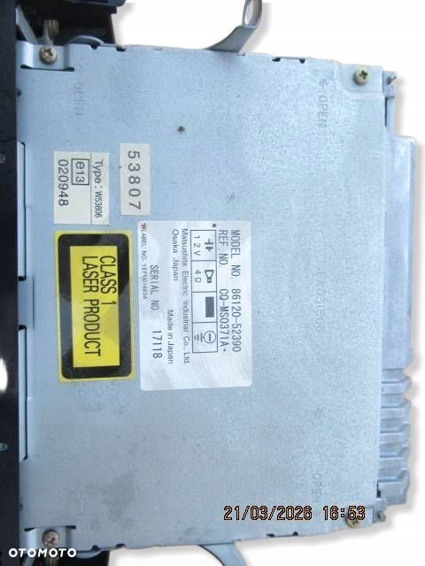 radio fabryczne toyota yaris i 86120-52390 radioodtwarzacz - 3