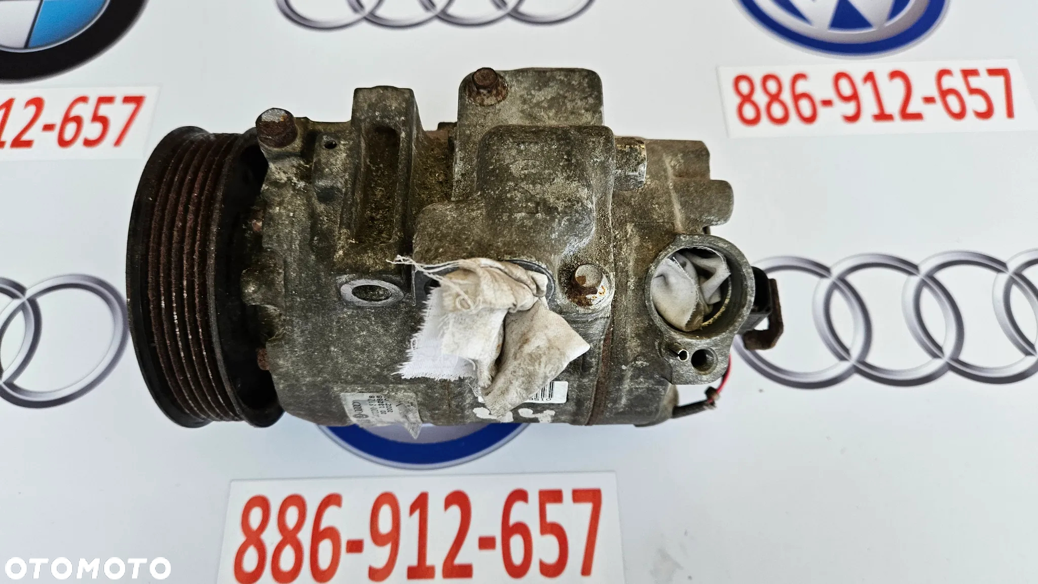VW Polo 9N Skoda Fabia I Sprężarka klimatyzacji Pompa klimy 6Q0820803D DENSO - 2