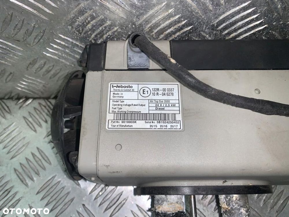 ogrzewanie webasto airtop volvo fh4 84178403 - 2