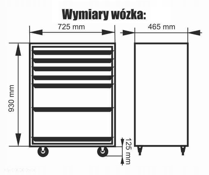 WÓZEK NARZĘDZIOWY 253e SZAFKA C1271 CORONA KLUCZE - 9