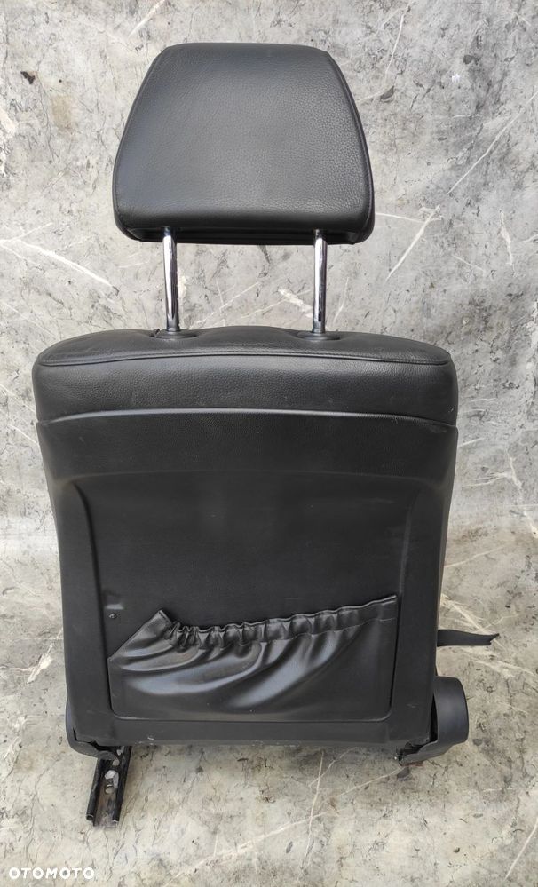 FOTEL PRAWY PRZÓD PRZEDNI BMW E60 E61 CZARNA SKÓRA GRZANY - 7