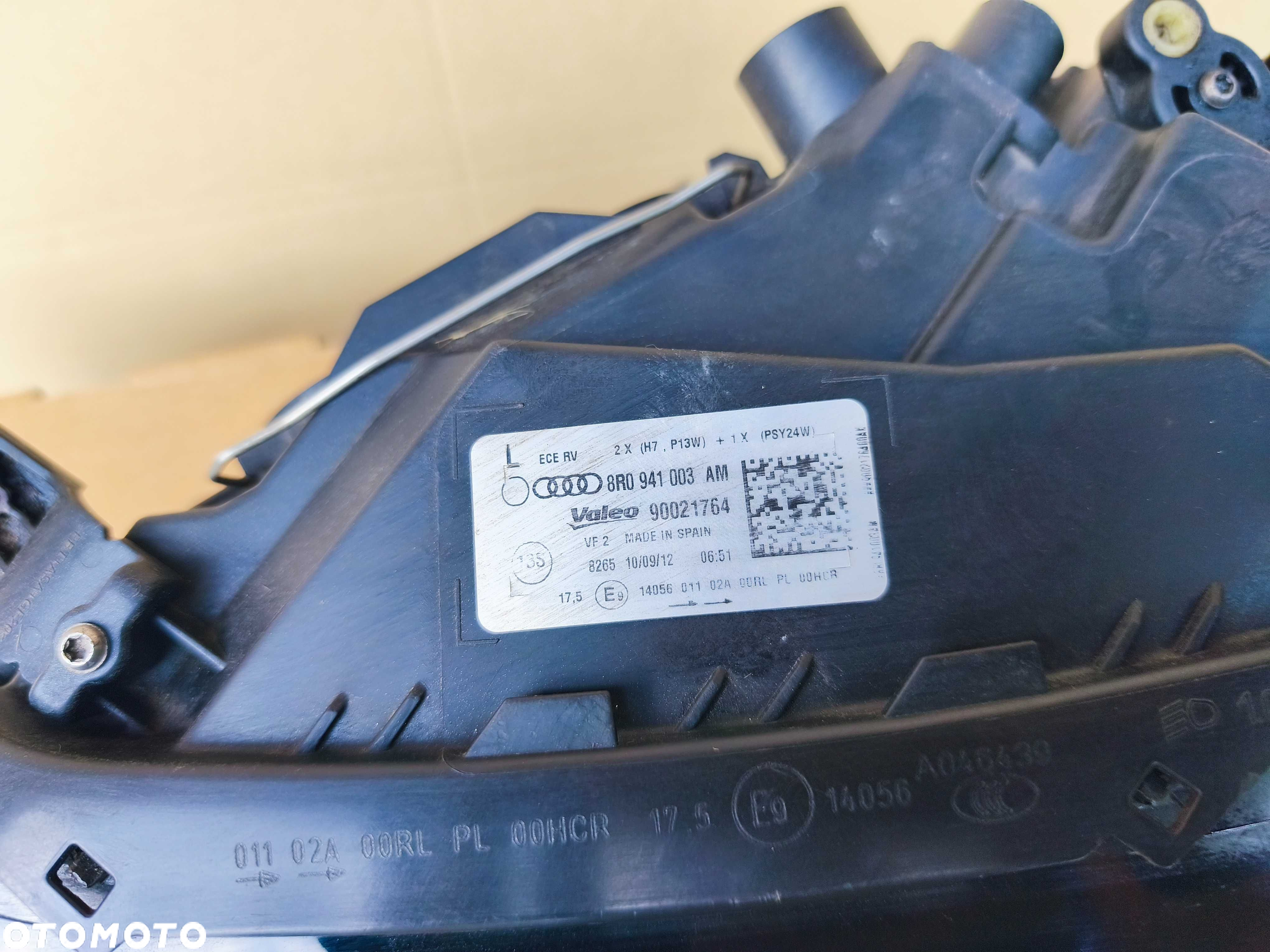 AUDI Q5 8R LIFT lampa lewa przód reflektor zwykły IGŁA 8R0.941.003AM - 4