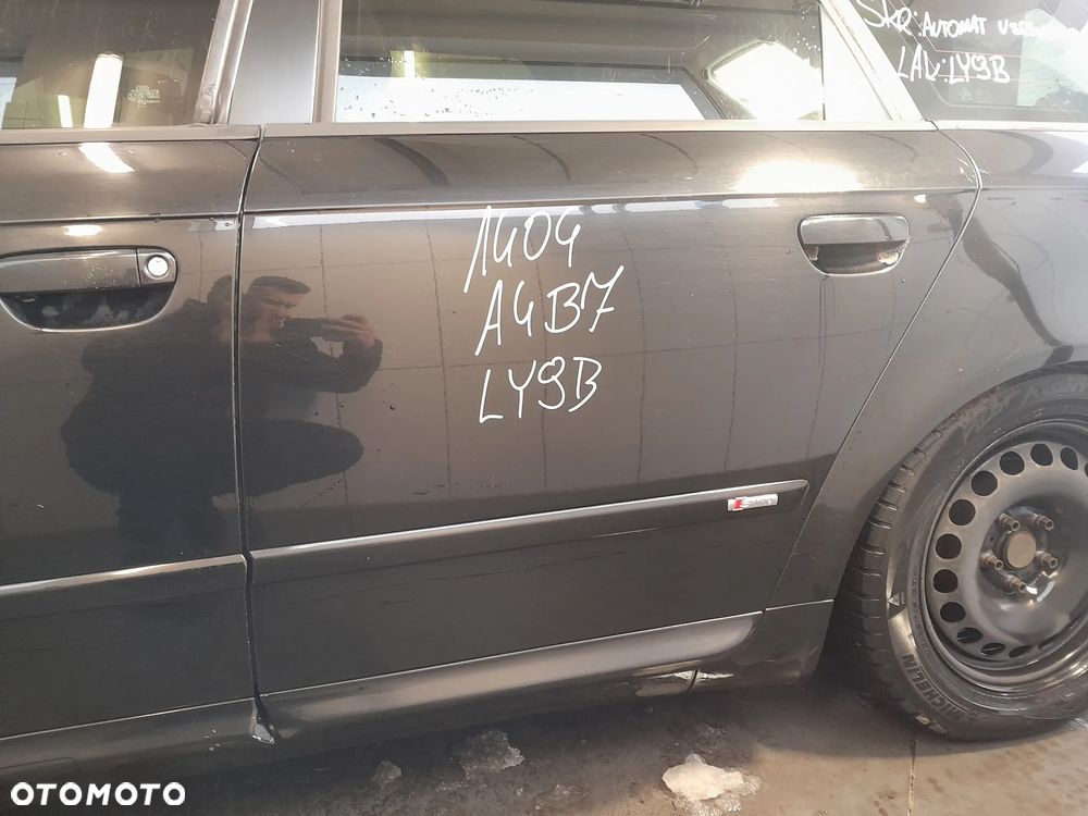 AUDI A4 B7 DRZWI LEWE TYLNE LEWY TYŁ KOMBI S-LINE KOLOR: LY9B - 1