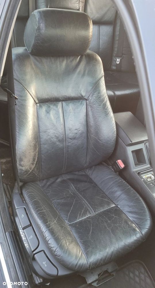 FOTEL PRAWY PRZÓD PRZEDNI BMW E39 EUROPA GRZANY CZARNA SKÓRA - 1