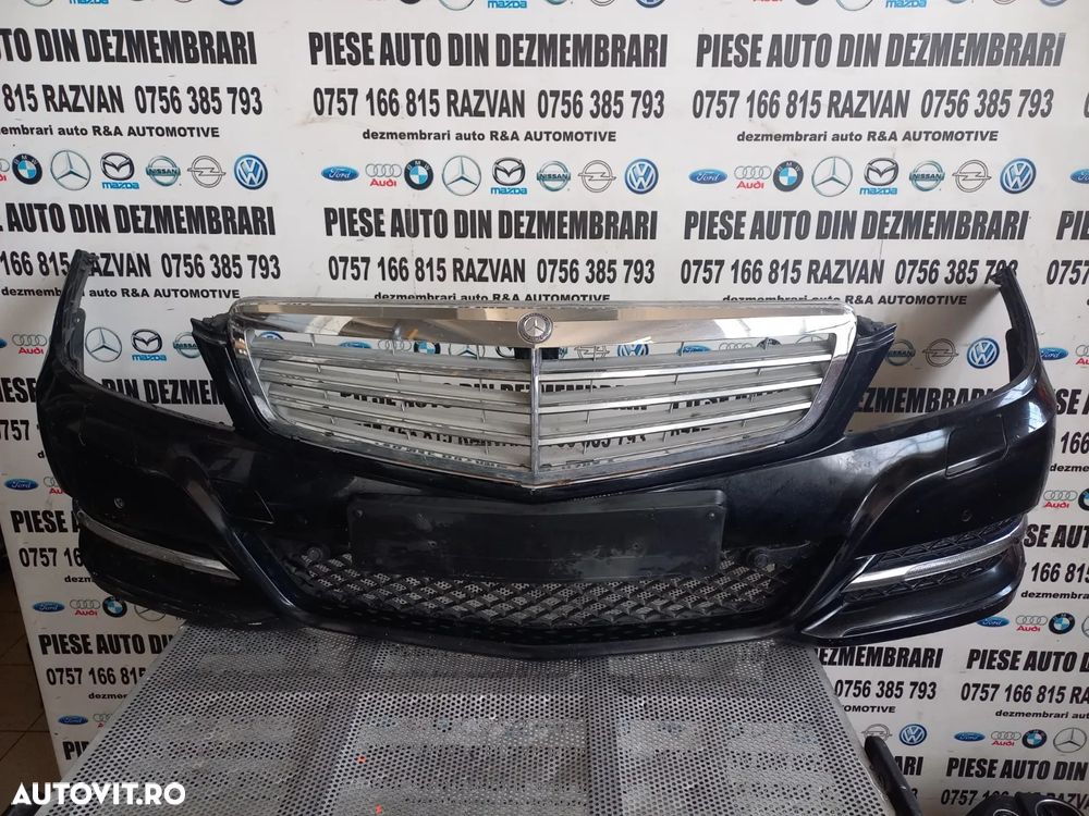 Bara Fata Completa Mercedes C Class W204 Facelift An 2011-2012-2013-2014-2015 Cu Spalatoare Far Si - 10