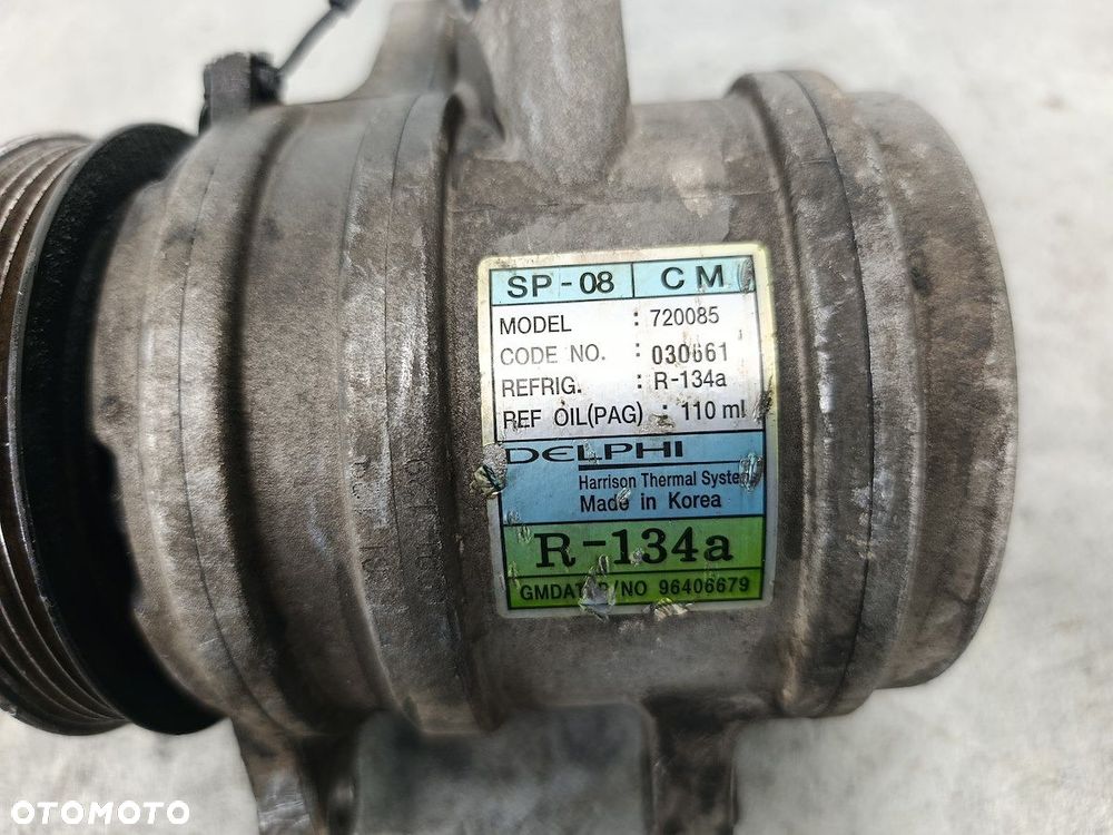 POMPA, SPRĘŻARKA KLIMATYZACJI CHEVROLET MATIZ 720085 DELPHI 1.0 8V - 7