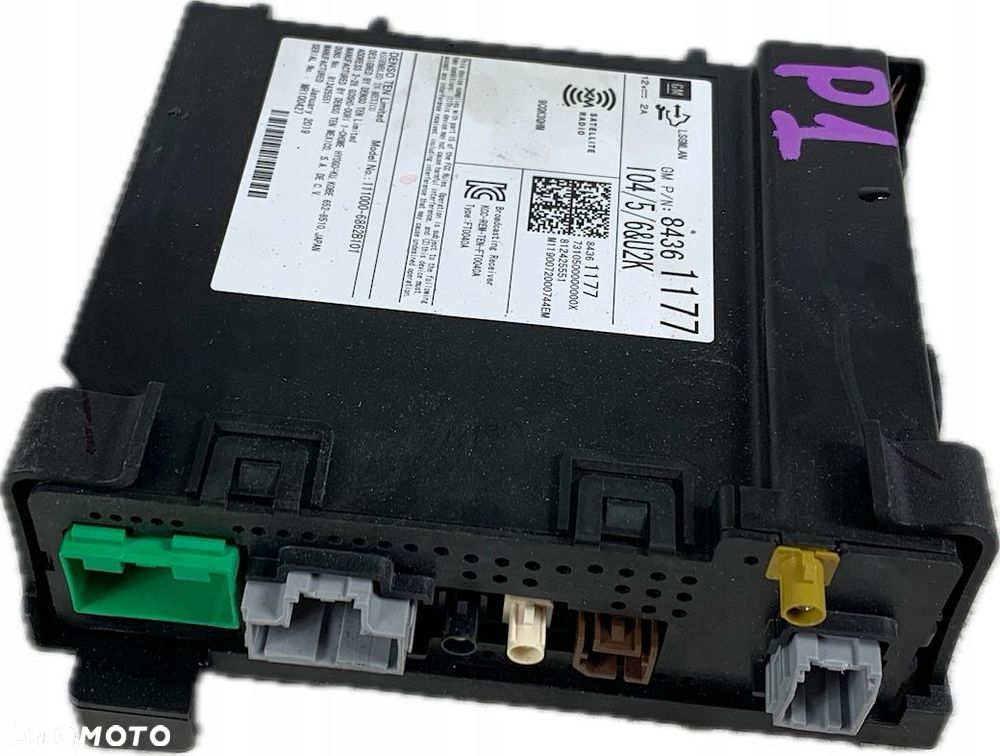 P1 CHEVROLET TRAVERSE II 2017 - MODUŁ RADIO TUNER 84361177 - 2