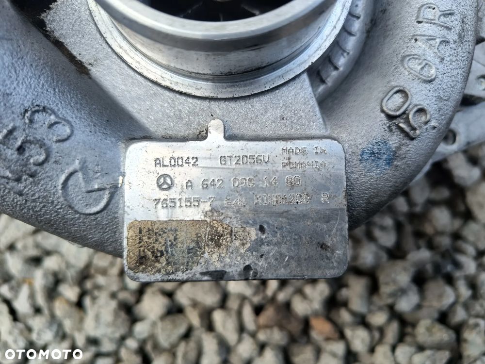 MERCEDES X164 W164 W211 W251 3.0 V6 CDI TURBOSPRĘŻARKA TURBO A6420901480 POGIĘTE ŁOPATKI - 2