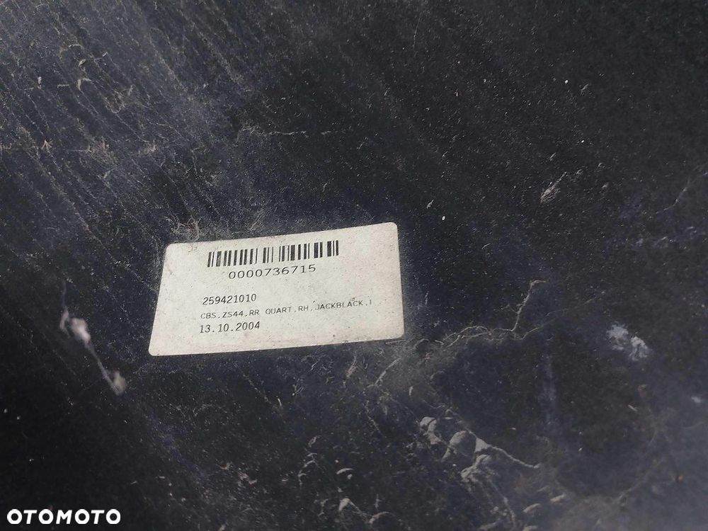 BŁOTNIK PRAWY TYŁ SMART FORFOUR I 259421010 EA4 HATCHBACK - 2